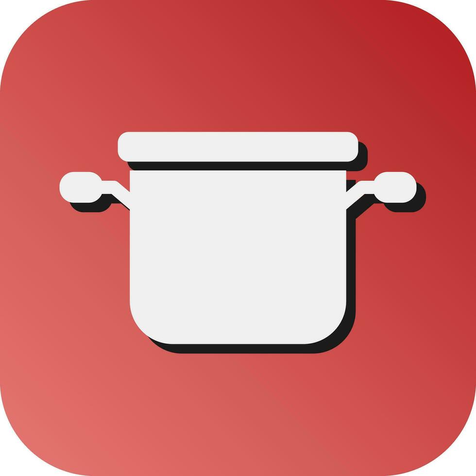 Soup Pot Vector Glyph Gradient Background Icon For Personal And Commercial Use.