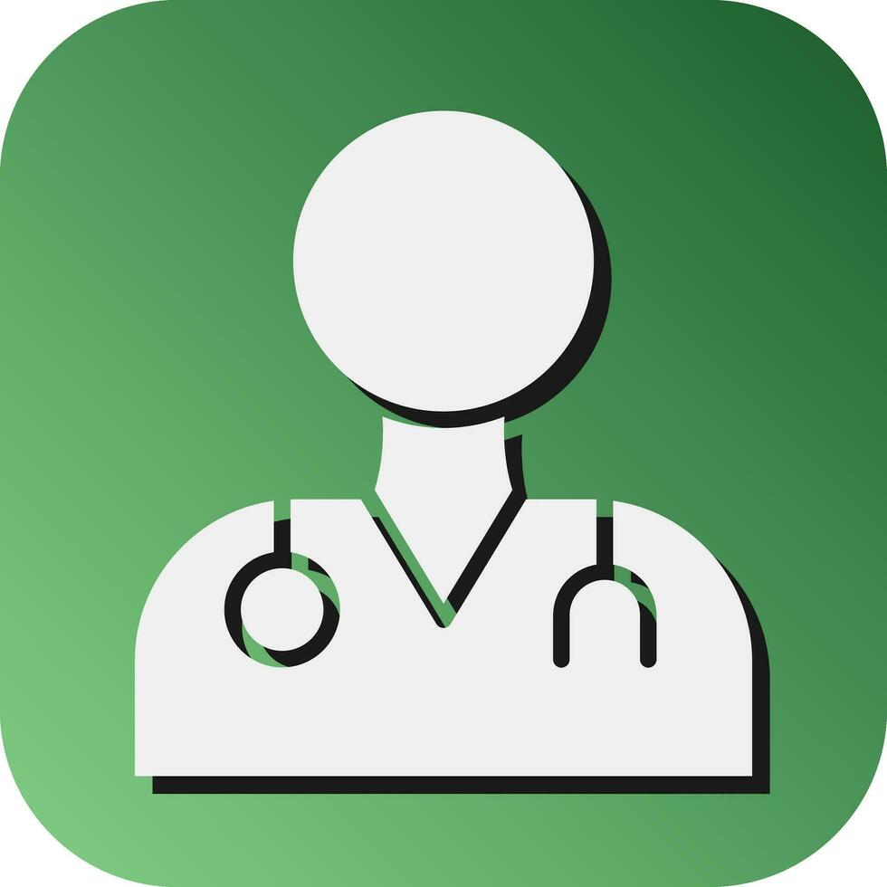 Doctor Vector Glyph Gradient Background Icon For Personal And Commercial Use.