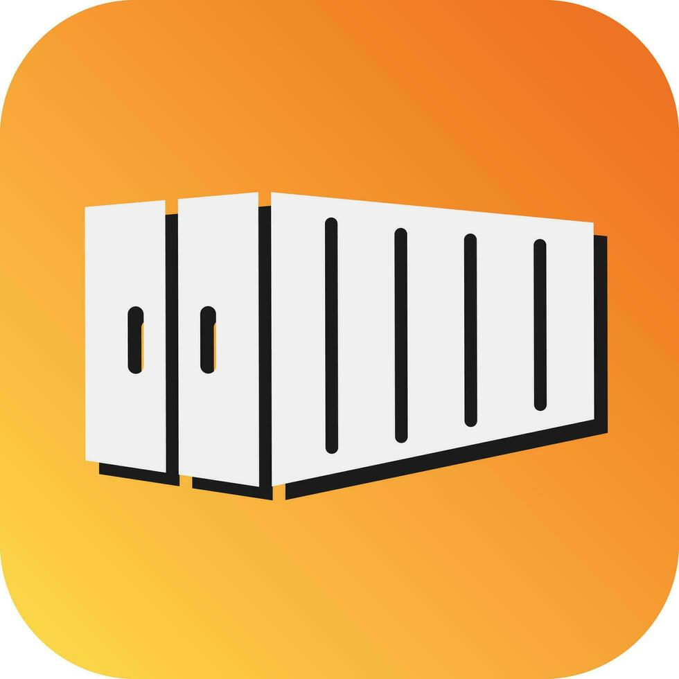 Container Vector Glyph Gradient Background Icon For Personal And Commercial Use.