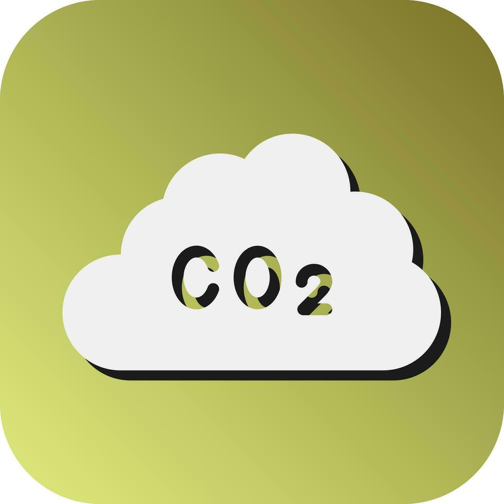 co2 vector glifo degradado antecedentes icono para personal y comercial usar.