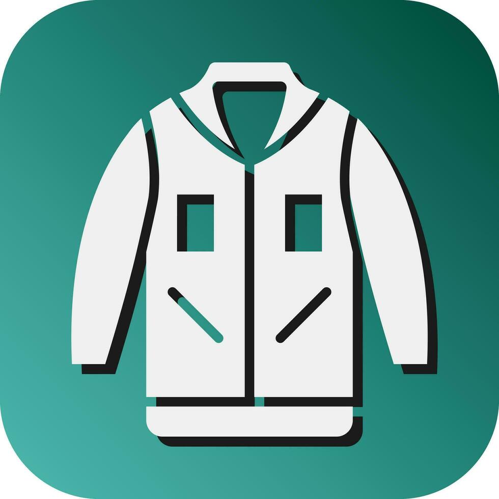 Jacket Vector Glyph Gradient Background Icon For Personal And Commercial Use.