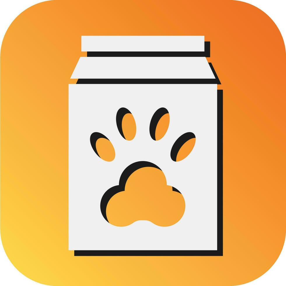 Pet Food Vector Glyph Gradient Background Icon For Personal And Commercial Use.