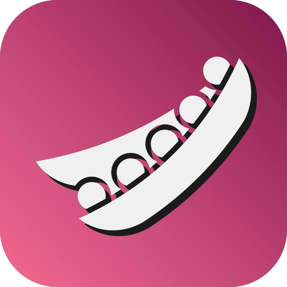 Pea Vector Glyph Gradient Background Icon For Personal And Commercial Use.