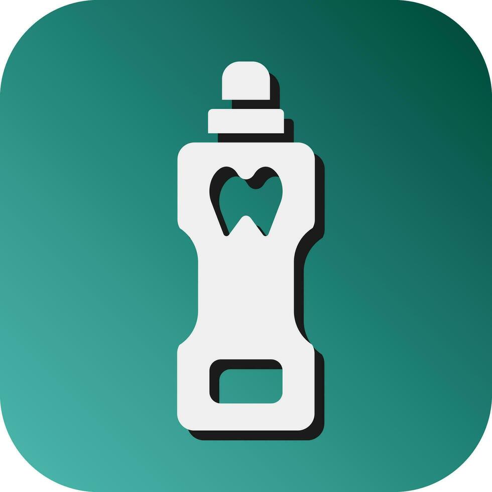Mouthwash Vector Glyph Gradient Background Icon For Personal And Commercial Use.