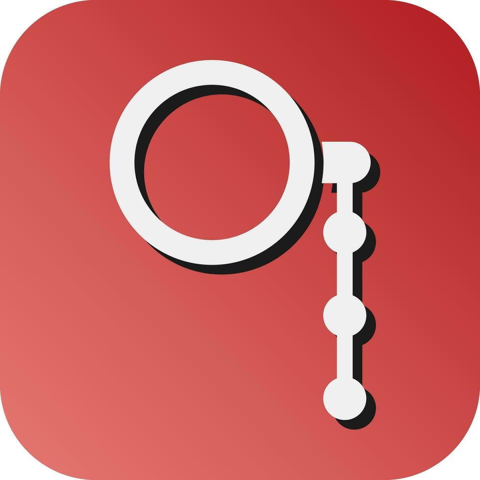 Monocle Vector Glyph Gradient Background Icon For Personal And Commercial Use.