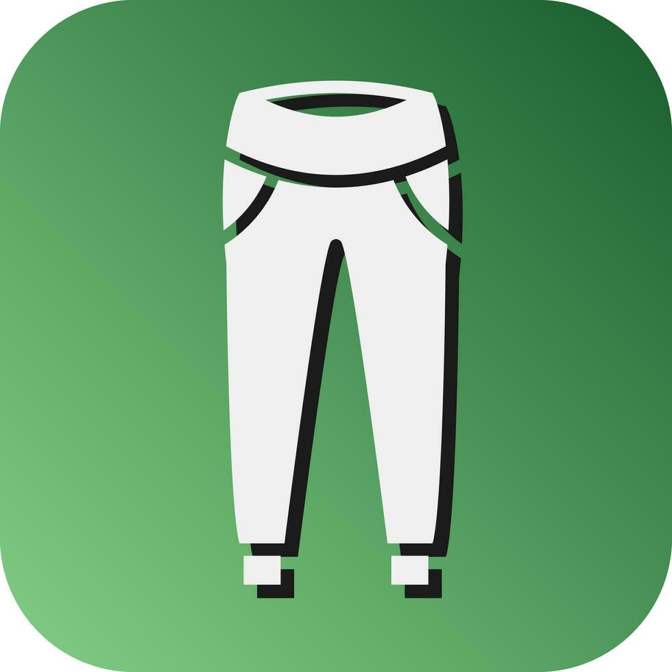 Joggers Vector Glyph Gradient Background Icon For Personal And Commercial Use.