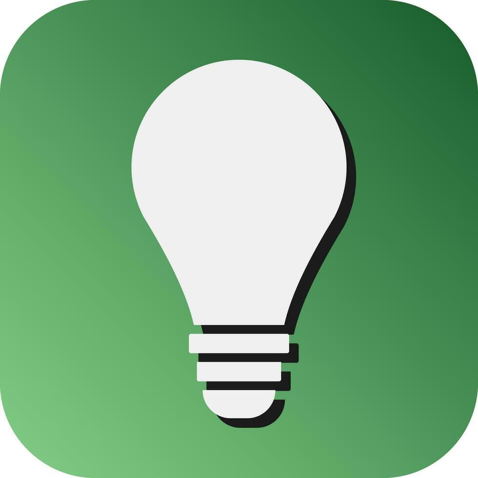 Light Bulb Vector Glyph Gradient Background Icon For Personal And Commercial Use.