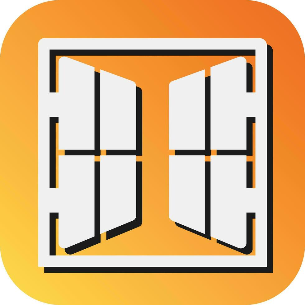 Window Vector Glyph Gradient Background Icon For Personal And Commercial Use.