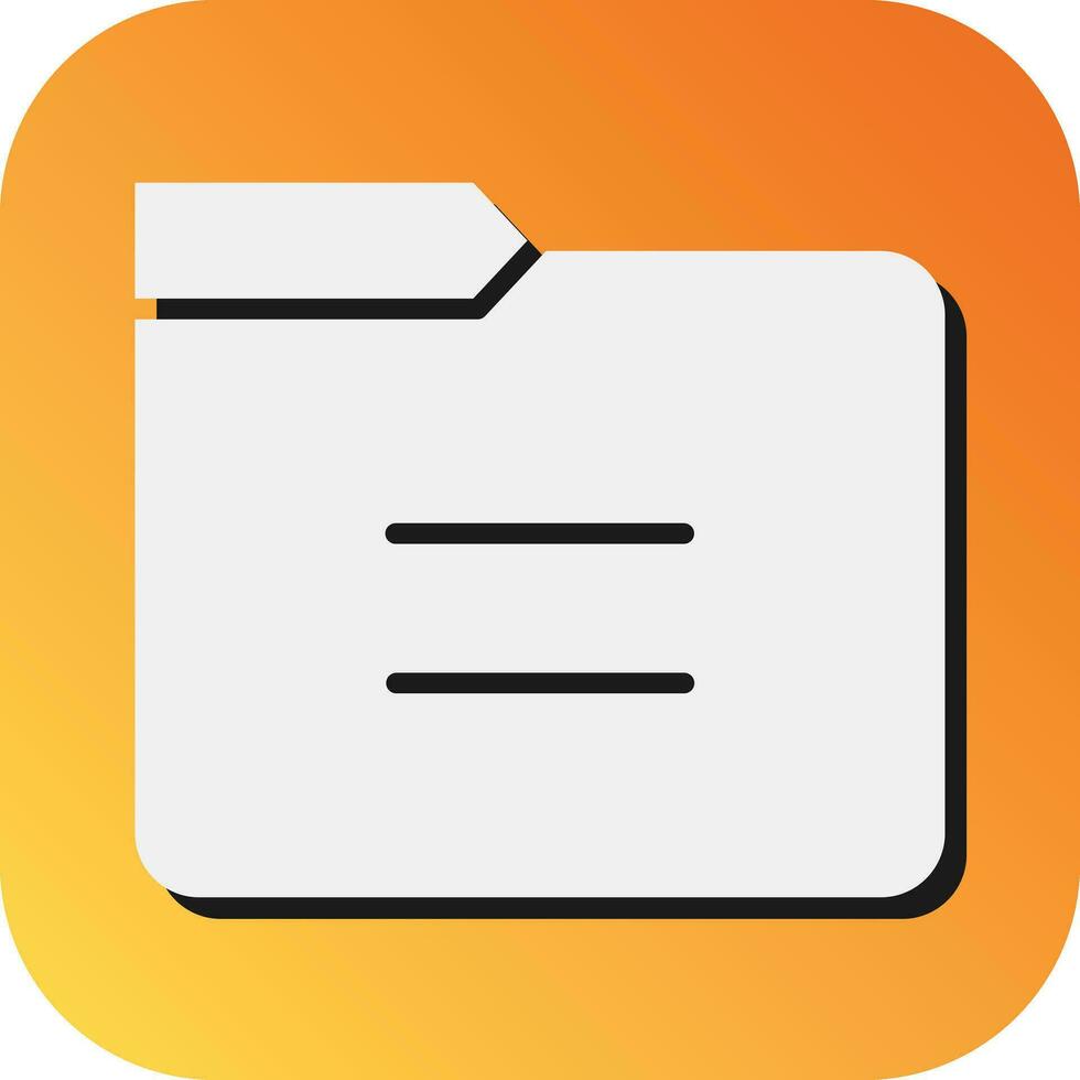 Folder Vector Glyph Gradient Background Icon For Personal And Commercial Use.