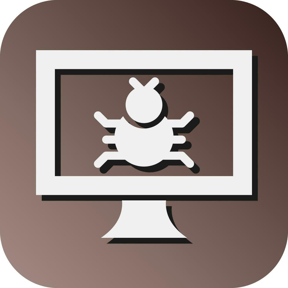 Malware Vector Glyph Gradient Background Icon For Personal And Commercial Use.