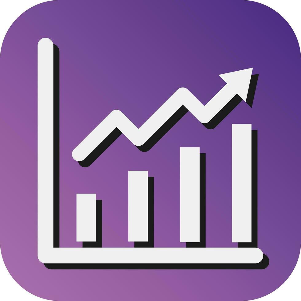 Ranking Vector Glyph Gradient Background Icon For Personal And Commercial Use.