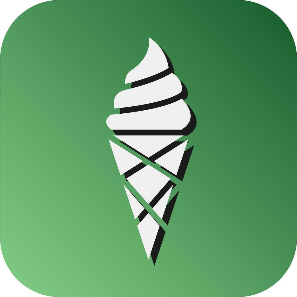 Ice Cream Vector Glyph Gradient Background Icon For Personal And Commercial Use.