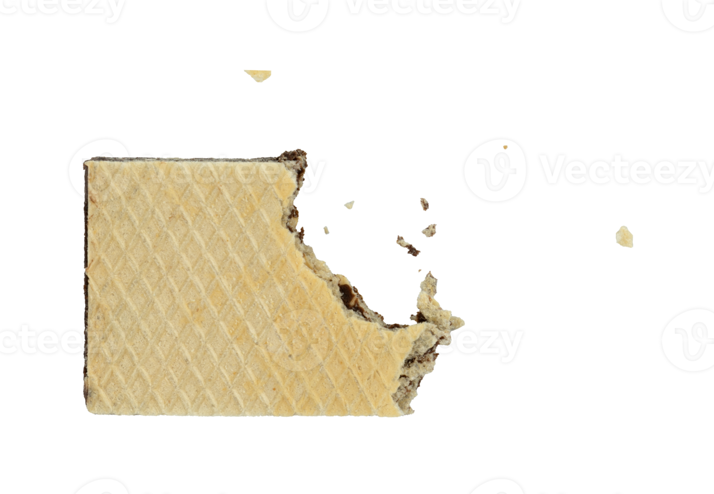 wafer with crumb isolated element png