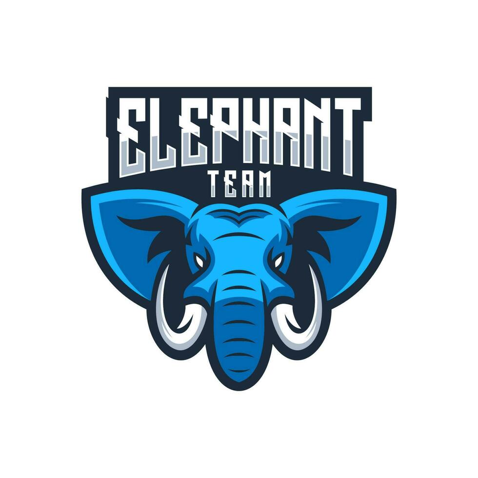 elefante logo diseño para un equipo vector