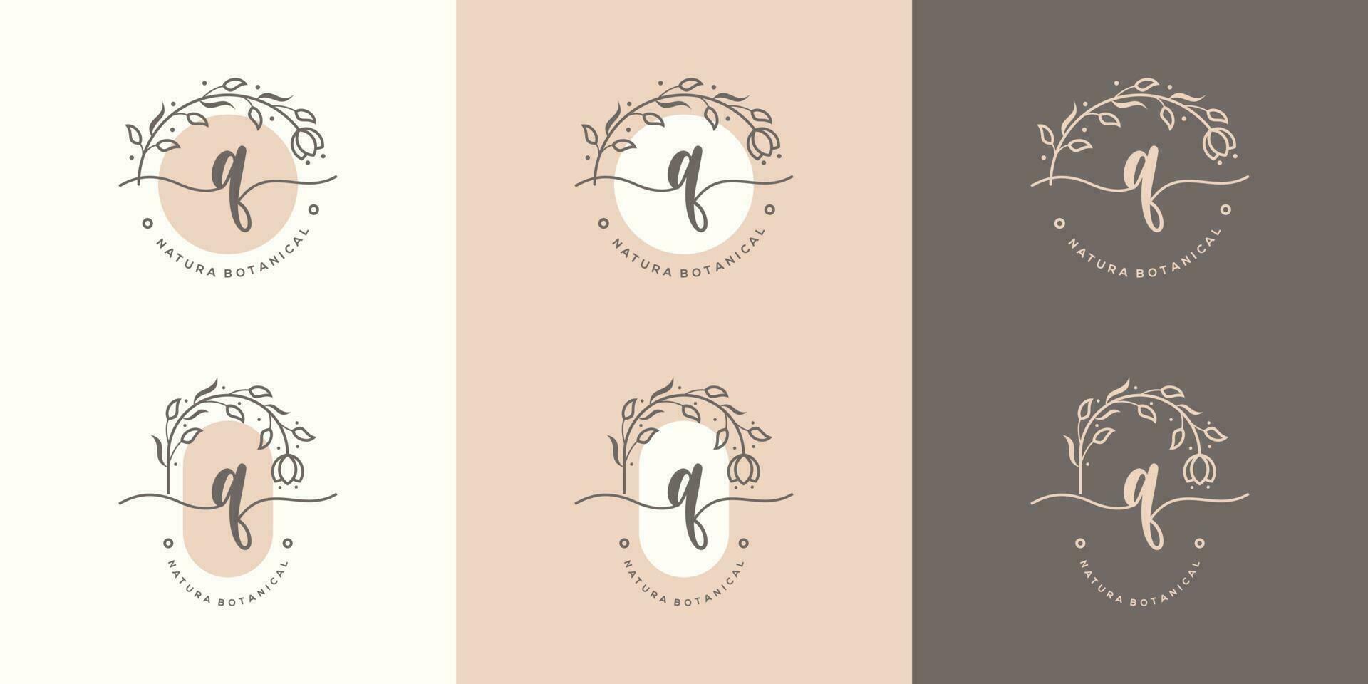 logo for a floral design company vector