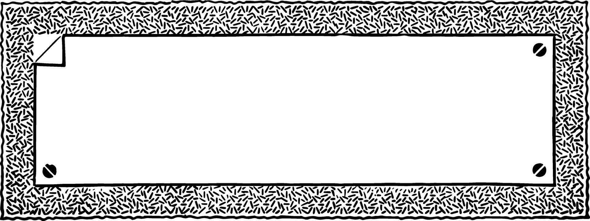 Ornate Border have simple line pattern design vintage engraving. vector