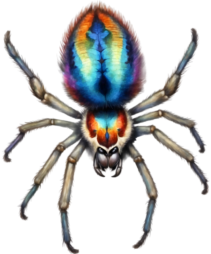 ai gerado aguarela pintura do uma aranha. gerado por IA png