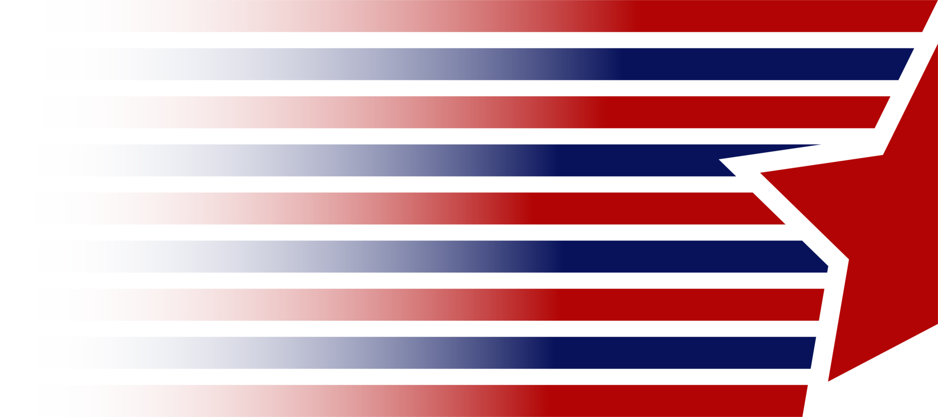 red star with red stripes horizontal line abstract transparent background png