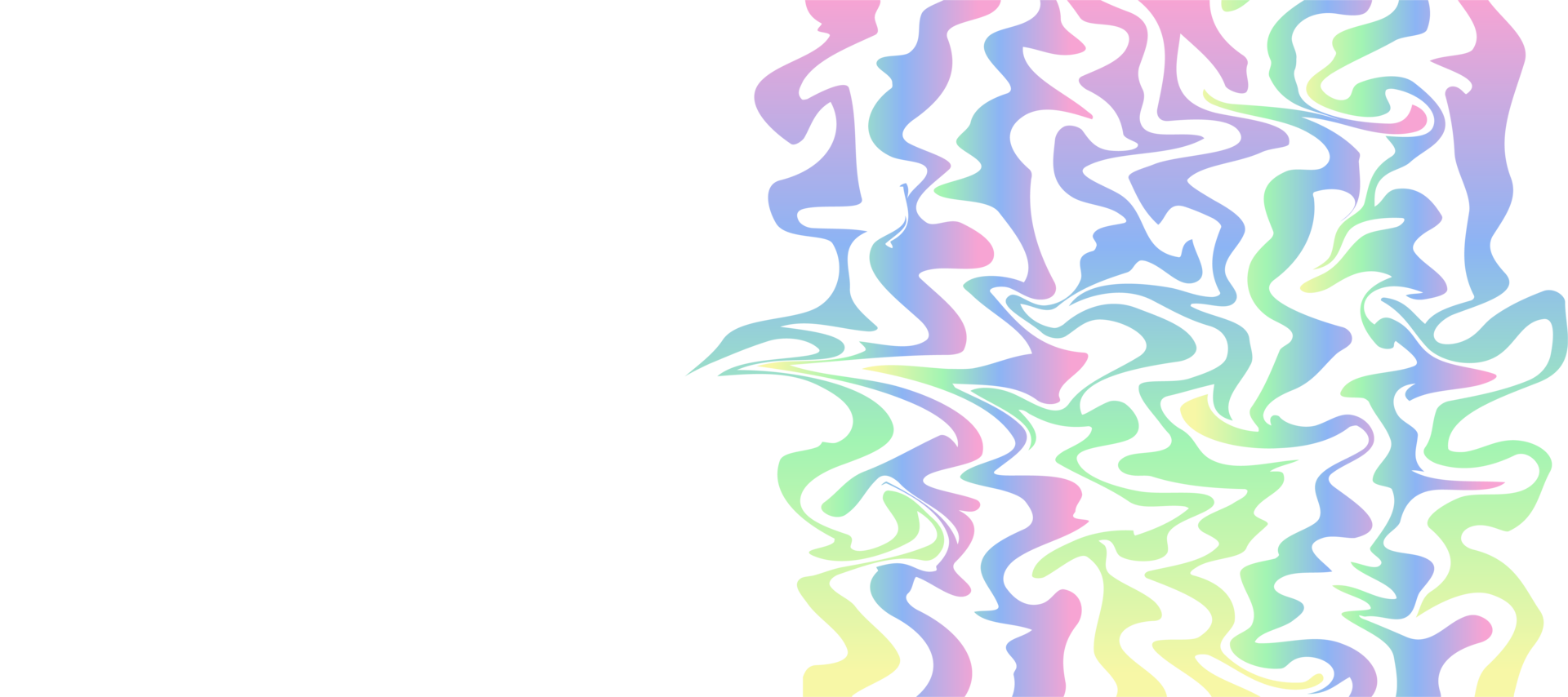 abstract vertical wave rainbow pattern web banner transparent background png