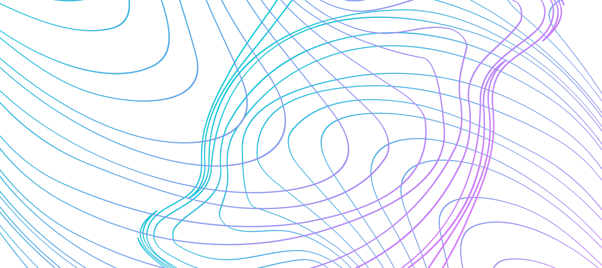 abstract background with flowing outline gradient colorful png