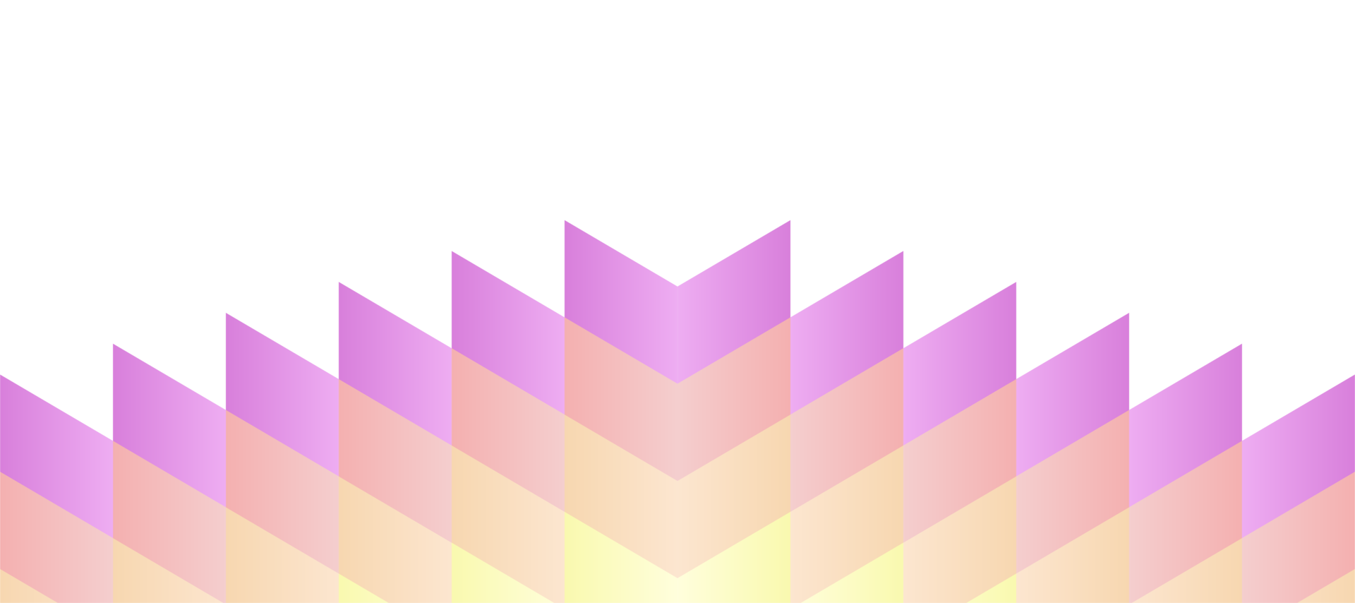 abstract purple gradient chevron retro banner transparent background png