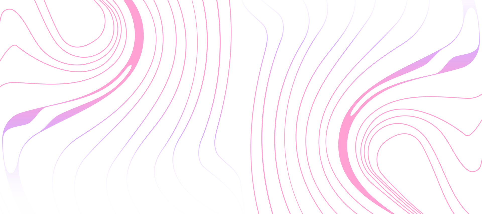 abstract flowing colorful pink gradient wavy lines png