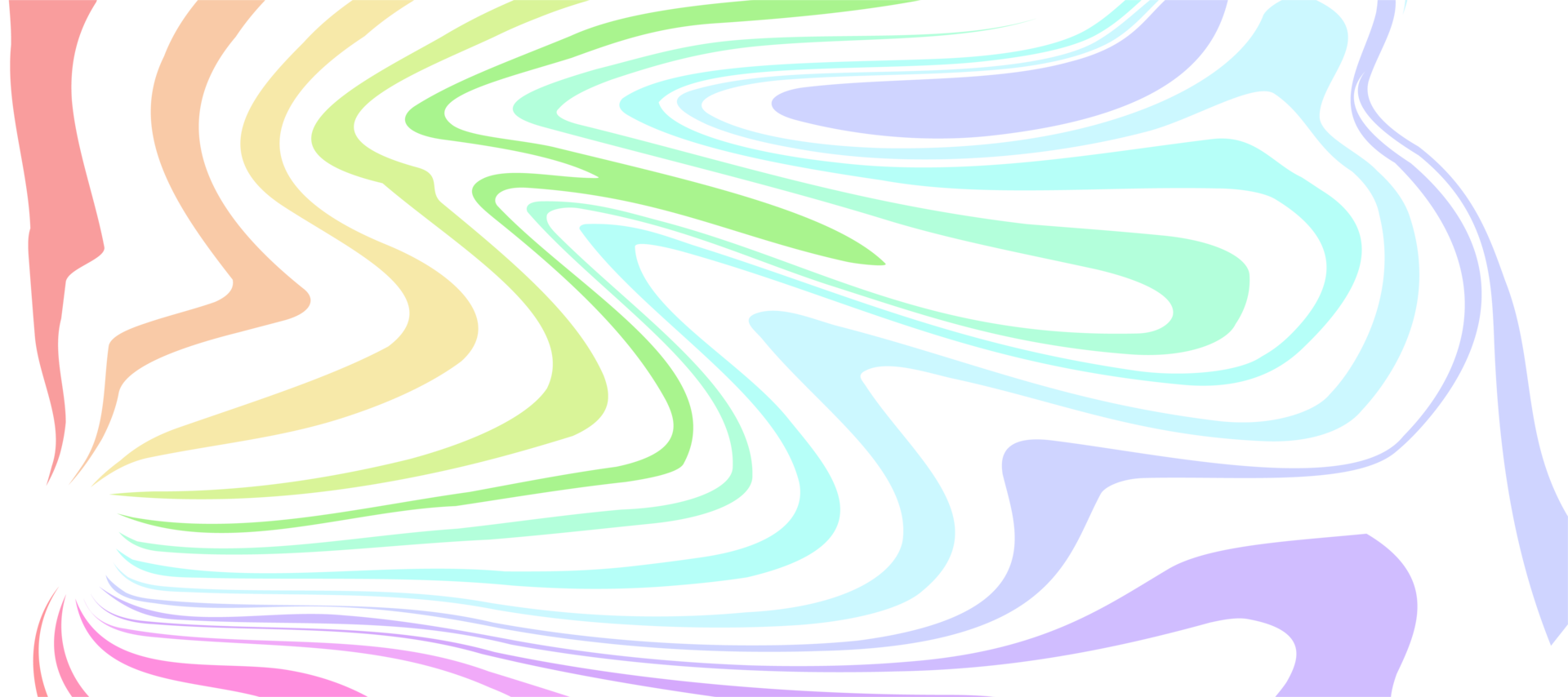 abstract flowing colorful rainbow wavy lines background png