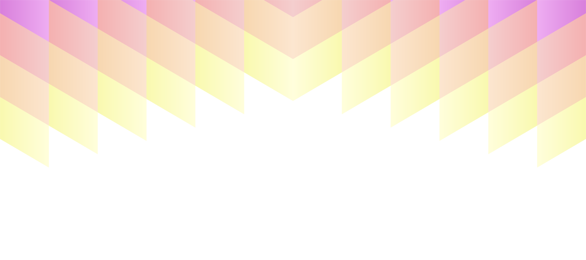 abstract bright gradient chevron retro banner transparent background png