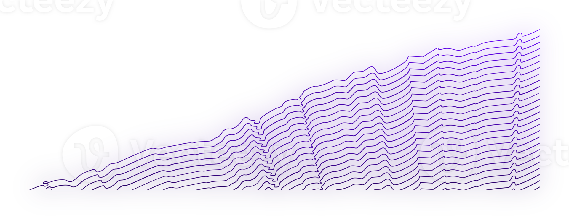 abstract wavy lines element. Flowing particles wave pattern 3D curve halftone. png