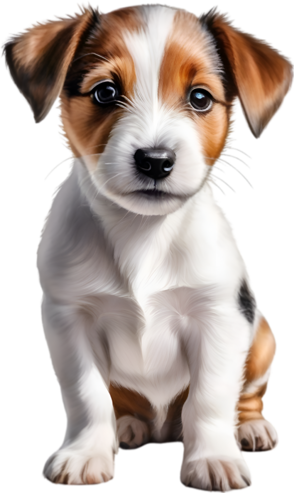 AI generated a cute Jack Russell Terrier. Ai-generated. png