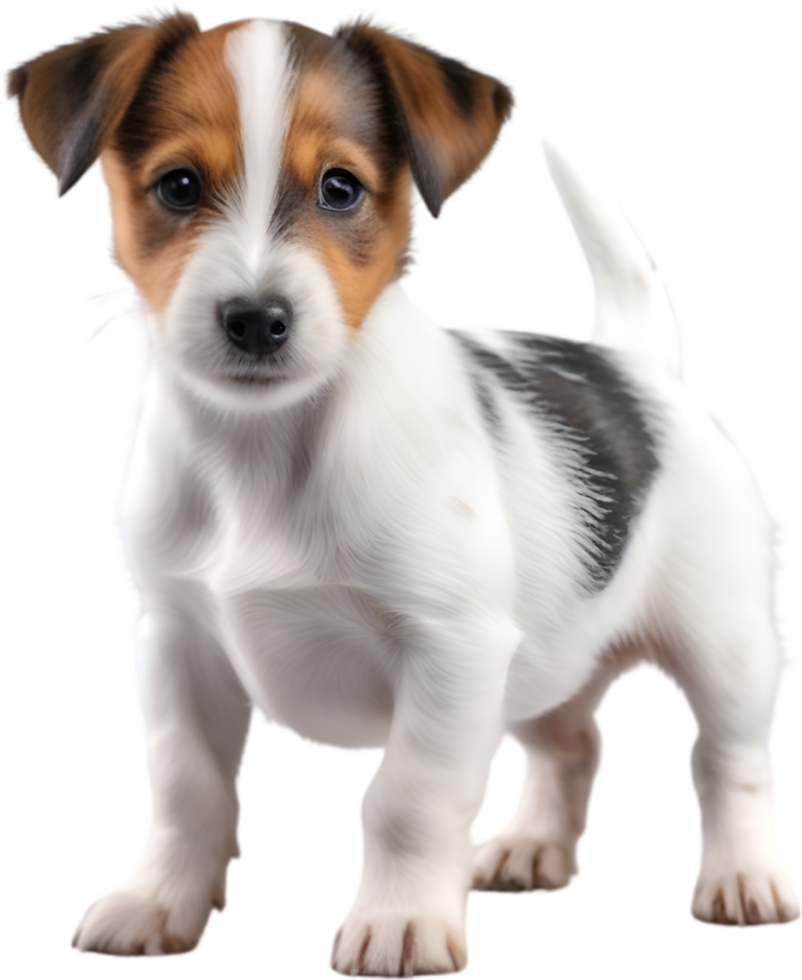 AI generated a cute Jack Russell Terrier. Ai-generated. png