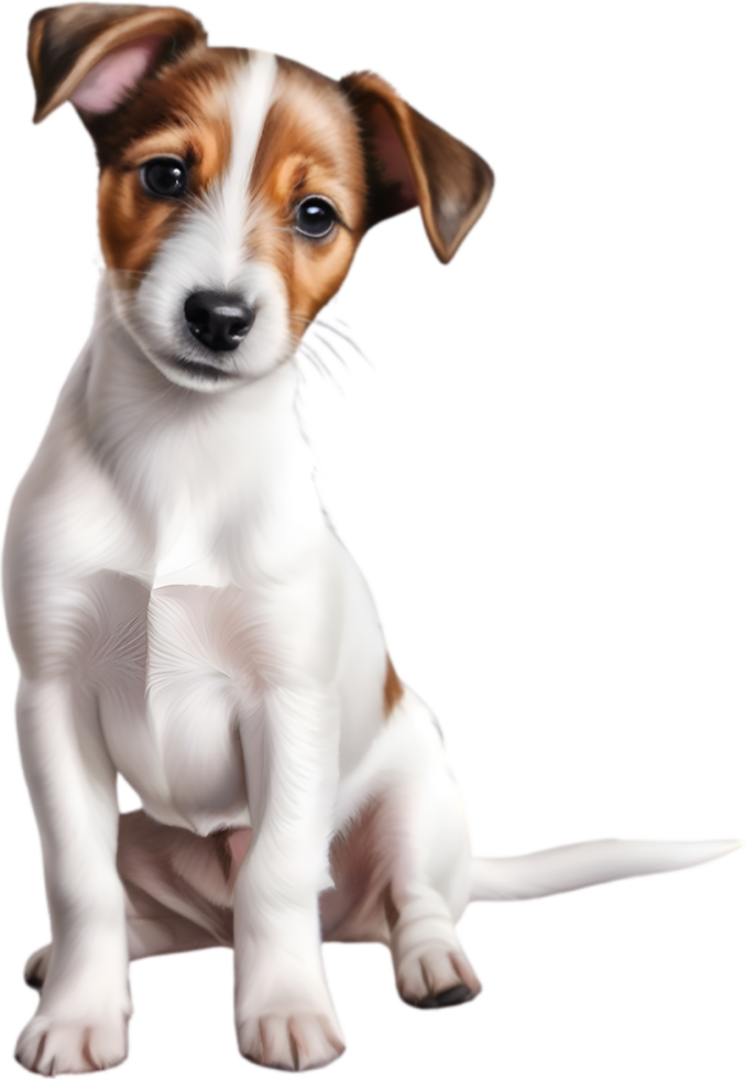 AI generated a cute Jack Russell Terrier. Ai-generated. png