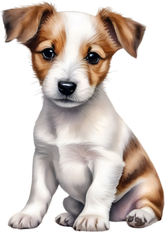 AI generated a cute Jack Russell Terrier. Ai-generated. png