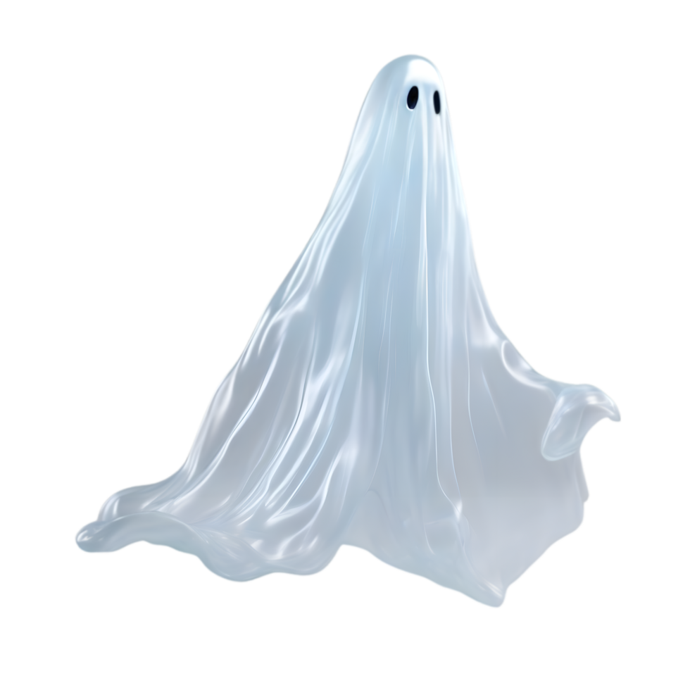AI generated A close-up image of a ghost. Ai-Generated. png