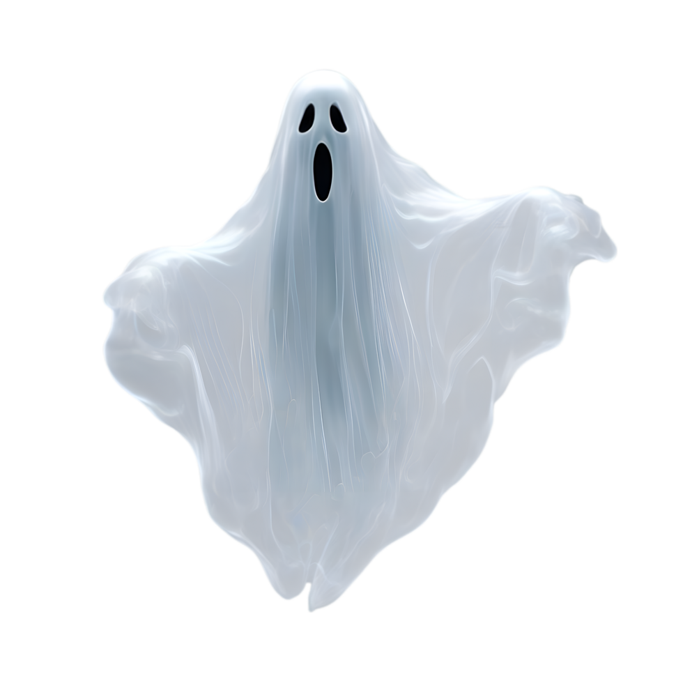AI generated A close-up image of a ghost. Ai-Generated. png