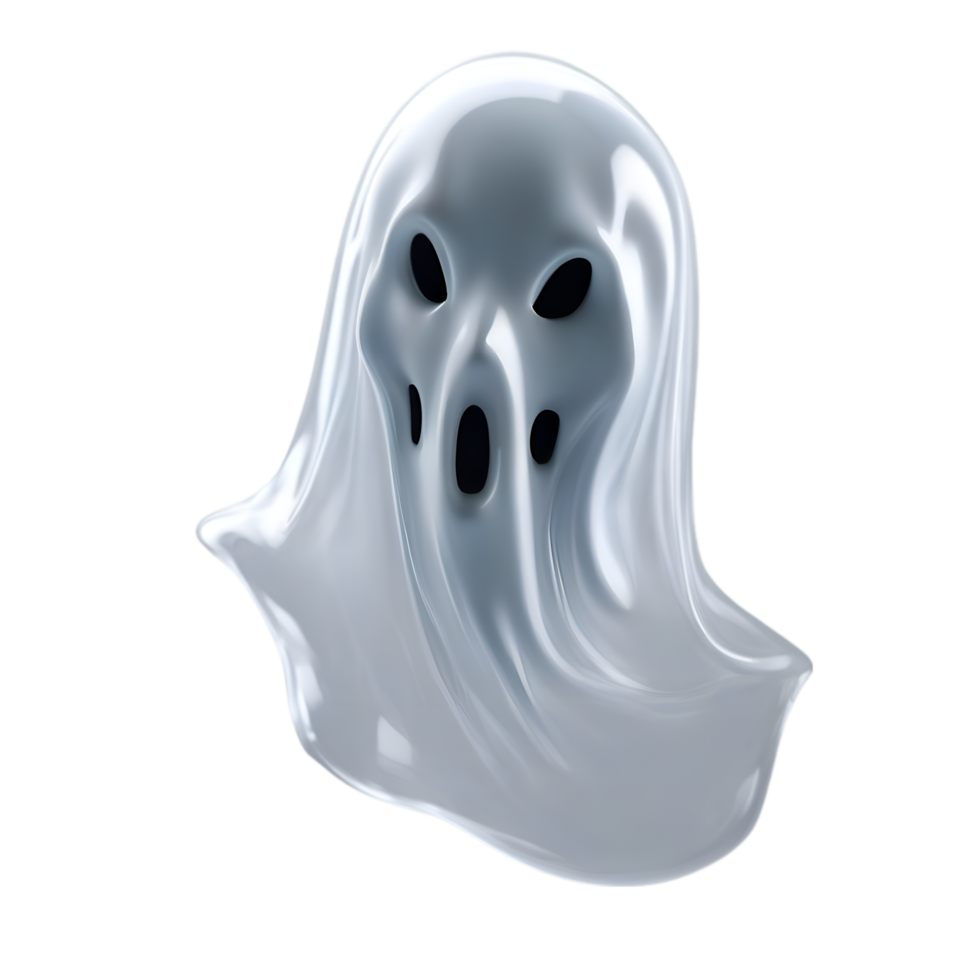 AI generated A close-up image of a ghost. Ai-Generated. png