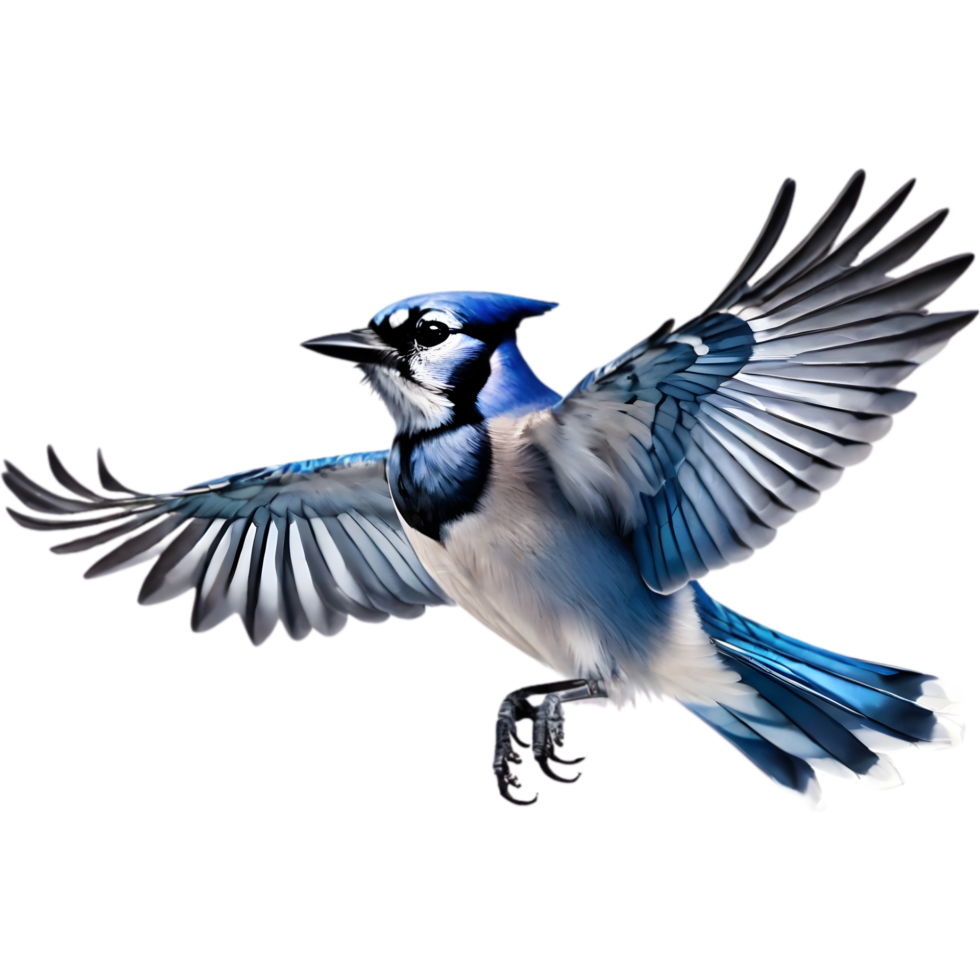 AI generated A close-up painting of a blue jay bird. Ai-generated ...