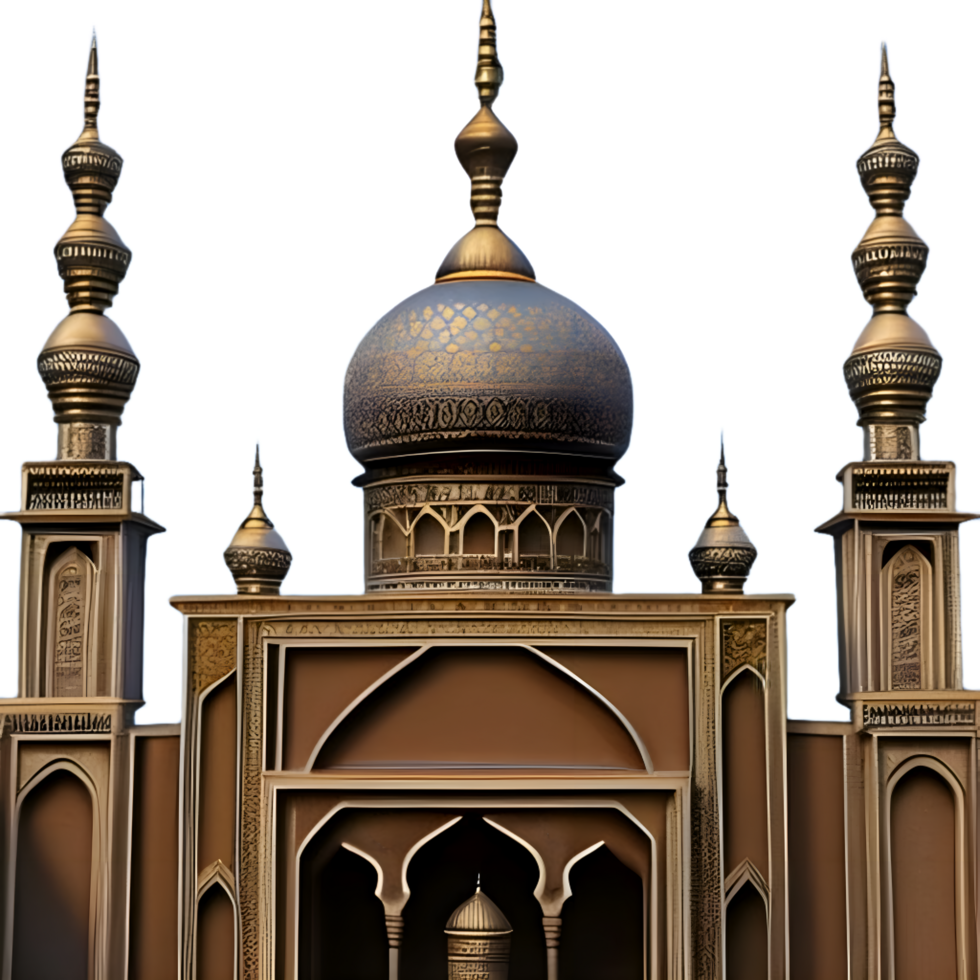 ai generiert Moschee Stechpalme Gebäude zum Hintergrund und Hintergrund durch ai generativ png