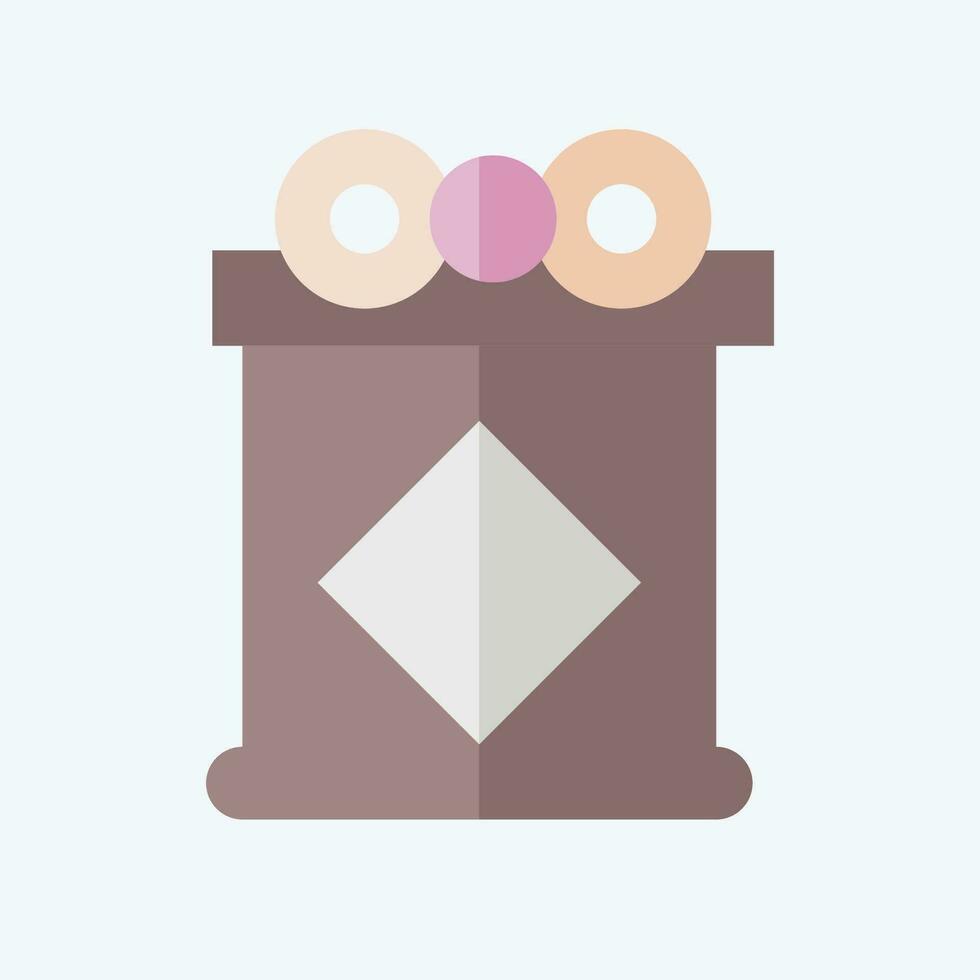 Icon Amulet. related to Chinese New Year symbol. flat style. simple design editable. simple illustration vector