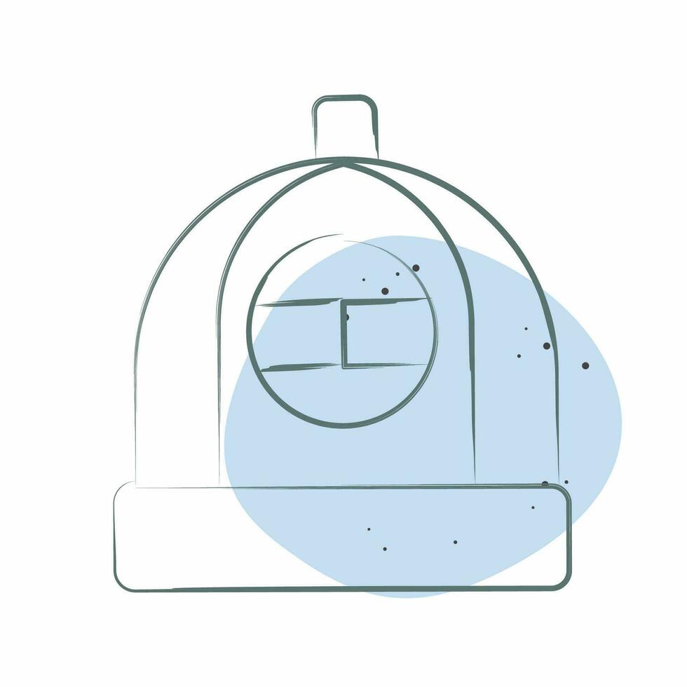 Icon Hat. related to Chinese New Year symbol. Color Spot Style. simple design editable. simple illustration vector