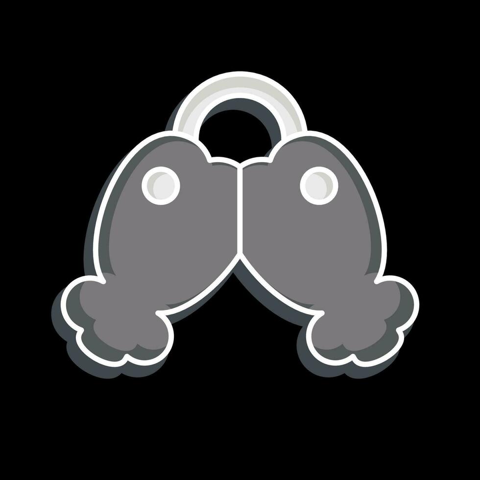 Icon Ornament. related to Chinese New Year symbol. glossy style. simple design editable. simple illustration vector