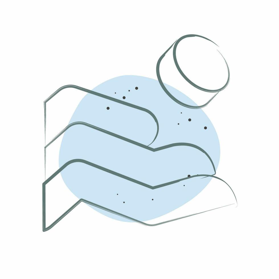 Icon Charity. related to Ramadan symbol. Color Spot Style. simple design editable. simple illustration vector