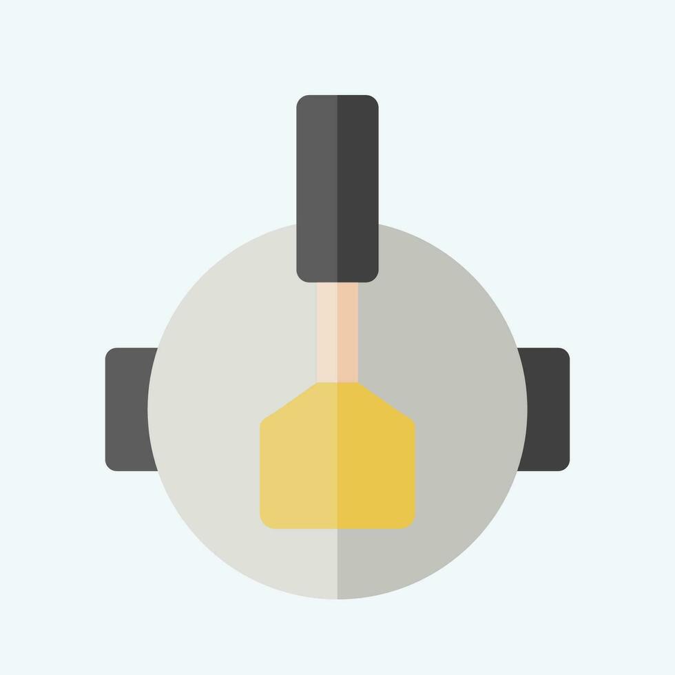 icono remover frito. relacionado a Cocinando símbolo. plano estilo. sencillo diseño editable. sencillo ilustración vector