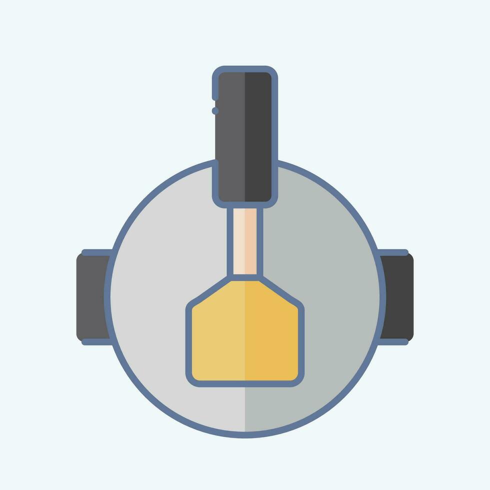 Icon Stir Fried. related to Cooking symbol. doodle style. simple design editable. simple illustration vector