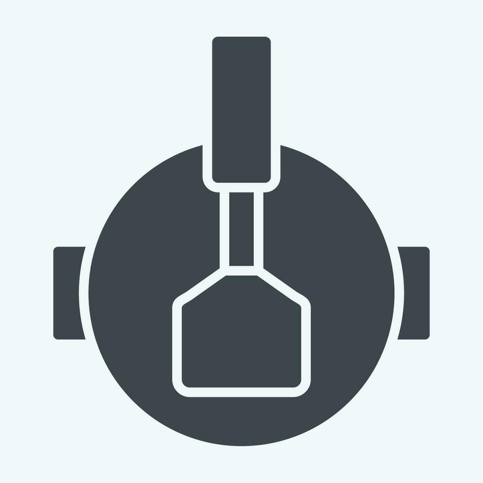 Icon Stir Fried. related to Cooking symbol. glyph style. simple design editable. simple illustration vector