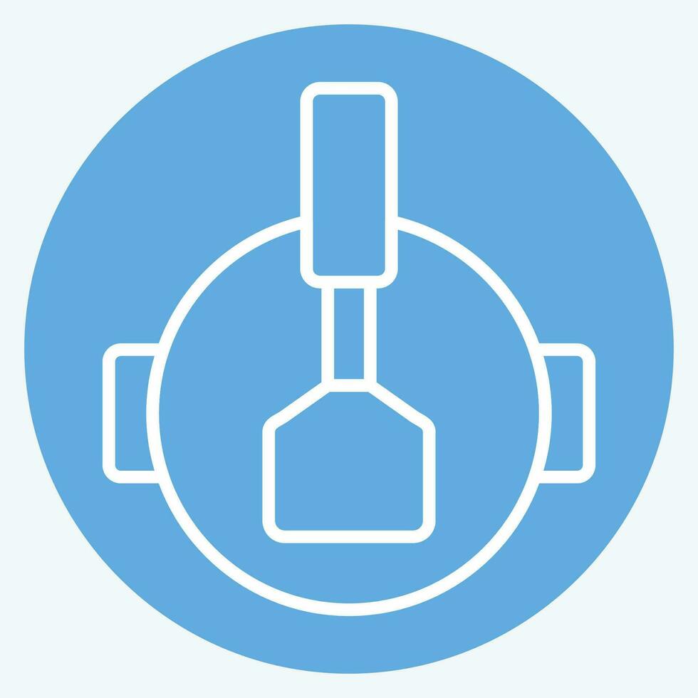 Icon Stir Fried. related to Cooking symbol. blue eyes style. simple design editable. simple illustration vector
