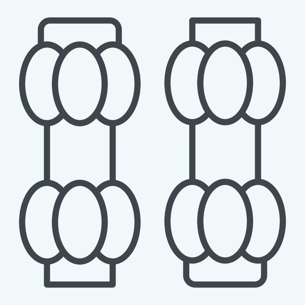 Icon Salt and Pepper. related to Cooking symbol. line style. simple design editable. simple illustration vector