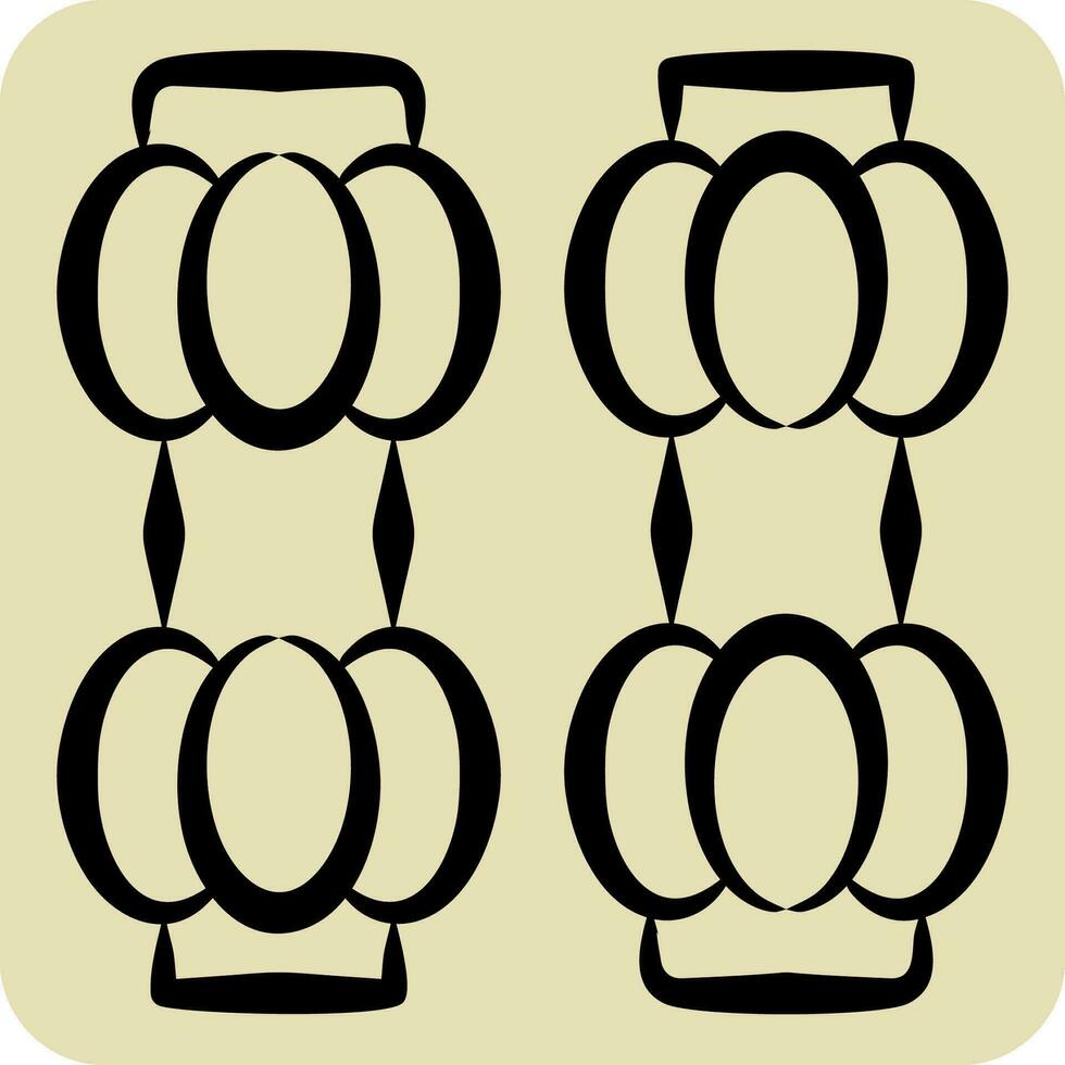 Icon Salt and Pepper. related to Cooking symbol. hand drawn style. simple design editable. simple illustration vector