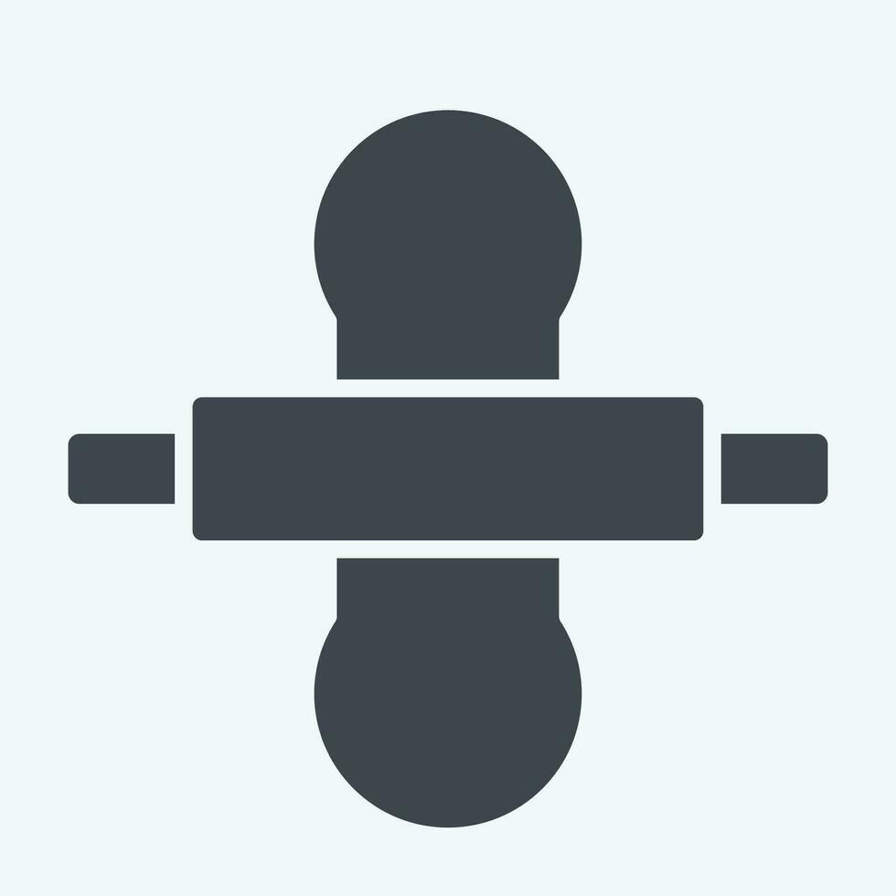 Icon Thresh Flour. related to Cooking symbol. glyph style. simple design editable. simple illustration vector