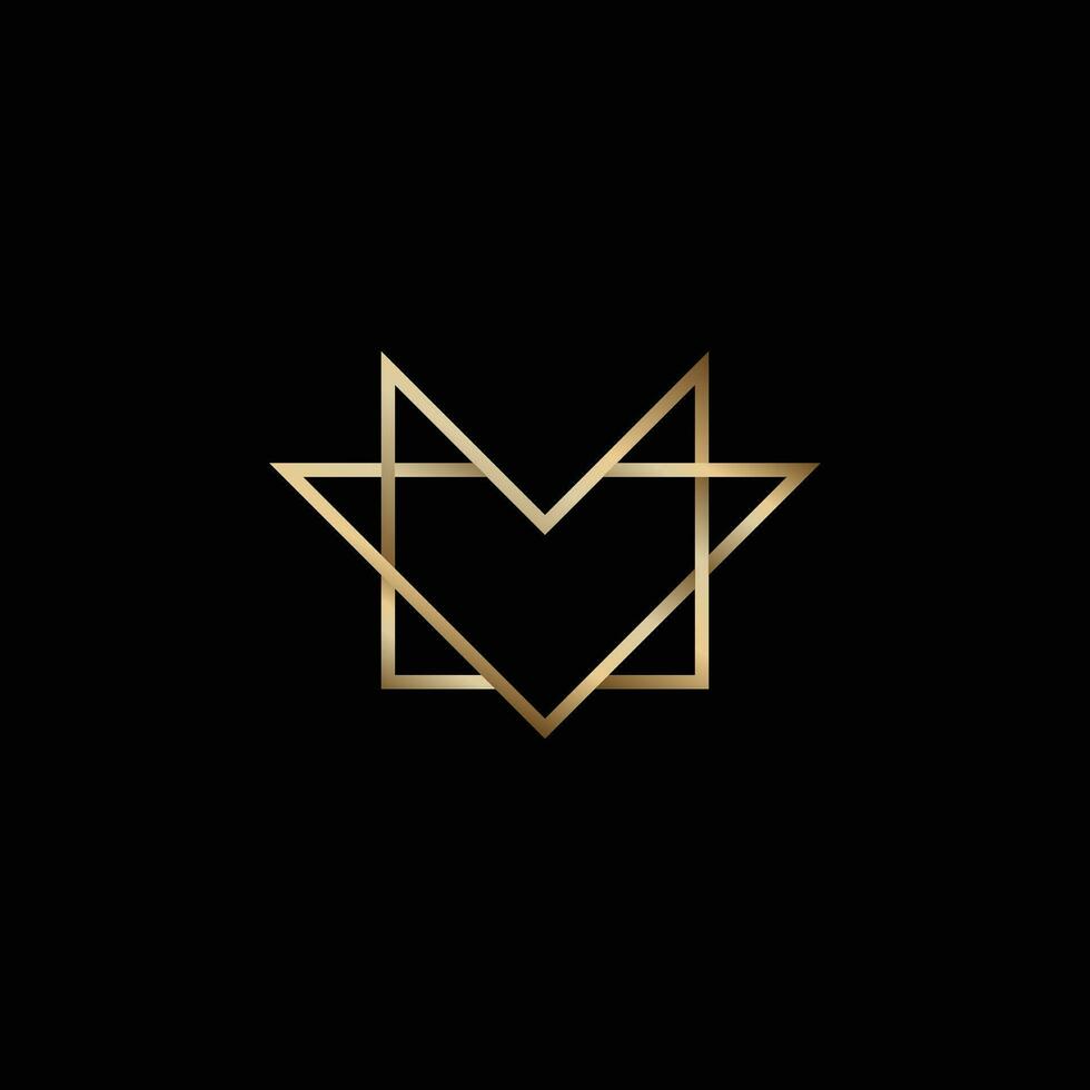 Jew Logo in Gold vector